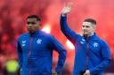 Alfredo Morelos and Ryan Kent before the League Cup semi-final against Aberdeen.