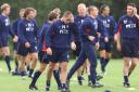 Paul Ritchie training with Rangers