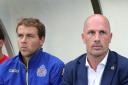Johan van Rumst (left) with Philippe Clement during their spell at Beveren