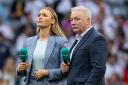 Ally McCoist with ITV presenter Laura Woods at the Euro 2024 finals in Germany