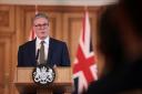 Prime Minister Sir Keir Starmer speaking during a press conference after his first Cabinet meeting