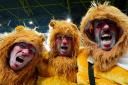 England supporters dressed up as three lions at the Euro 2024 finals in Germany