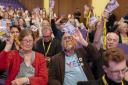 Delegates at the SNP Annual National Conference at the Edinburgh International Conference Centre.