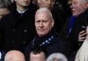 Jim White in the stands at Ibrox