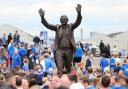 The Walter Smith statue is unveiled