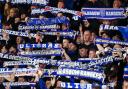 Rangers fans at Hampden Park before the UEFA Champions League clash against Dynamo Kyiv