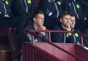 Ryan Jack sits next to some of Motherwell's players at Fir Park