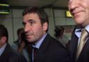 Galatasaray's midfielder, Gheorghe Hagi arrives at Glasgow Airport