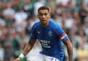 James Tavernier in action for Rangers against Celtic