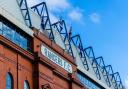 Rangers fans unveiled a banner outside Ibrox tonight