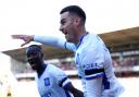 Rangers' Tom Lawrence celebrates scoring their side's first goal of the game