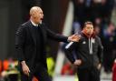 Rangers manager Philippe Clement was animated on the touchline