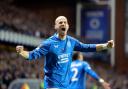 Vaclav Cerny celebrates after scoring his second goal against FCSB.