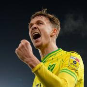 Kieran Dowell playing for Norwich in February