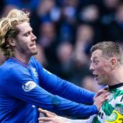 Todd Cantwell clashed with Callum McGregor after the draw between Rangers and Celtic