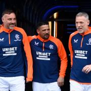 Nacho Novo alongside Kris Boyd and Craig Moore