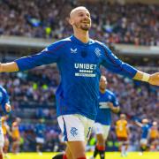 Rangers' Vaclav Cerny celebrates after scoring to make it 2-1