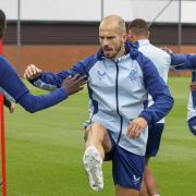 Vaclav Cerny during a Rangers training session