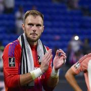 LYON, FRANCE - AUGUST 30: Goalkeeper Anthony Lopes of Lyon thanks supporters for standing after the Ligue 1 match between Olympique Lyonnais and RC Strasbourg Alsace at Groupama Stadium on August 30, 2024 in Lyon, France. (Photo by Eurasia Sport