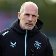 Rangers manager Philippe Clement during a training session  today