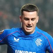 Tom Lawrence was unable to continue after the break for Rangers