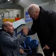 Ian and Ally McCoist embrace after the birthday wishes