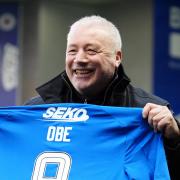 Ally McCoist was gifted a special Rangers shirt after receiving his OBE