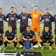 MALMO, SWEDEN - SEPTEMBER 26: The Rangers starting eleven during a UEFA Europa League Matchday One League Phase match between Malmo FF and Rangers at the Eleda Stadion, on September 26, 2024, in Malmo, Sweden. (Photo by Alan Harvey / SNS Group)