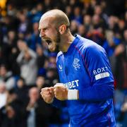 Vaclav Cerny celebrates at Ibrox