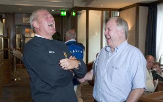 Craig Brown with Rangers legend Walter Smith