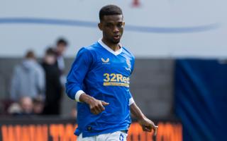 Amad Diallo in action for Rangers