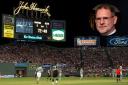 Celtic play Sporting Lisbon in a friendly at Fenway Park in Boston in 2010, main picture, and Dundee managing director John Nelms, inset