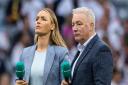 Ally McCoist and Laura Woods during Euro 2024 in the summertime