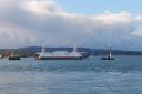 The Sandbanks ferry returning on November 20