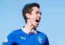 Ryan Hardie celebrates scoring for Rangers in 2015