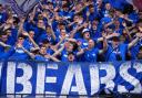 Rangers fans in the stands at Hampden Park