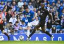 Nacho Novo plays in a charity match at Ibrox