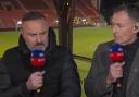 Kris Boyd speaks alongside Chris Sutton in the Sky studio post-match