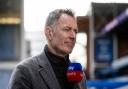 GLASGOW, SCOTLAND - APRIL 07: Sky Sports Pundit Chris Sutton during a cinch Premiership match between Rangers and Celtic at Ibrox Stadium, on April 07, 2024, in Glasgow, Scotland. (Photo by Craig Williamson / SNS Group)