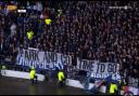 The Rangers banner at Hampden Park