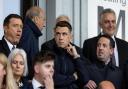 PAISLEY, SCOTLAND - AUGUST 08: Scotland international Ryan Jack watches on from the stands during a UEFA Europa Conference League qualifier between St Mirren and SK Brann at the SMiSA Stadium, on August 08. 2024, in Paisley, Scotland.  (Photo by Mark