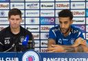 Connor Goldson and Steven Gerrard during time at Rangers