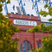 GLASGOW, SCOTLAND - SEPTEMBER 20: A general view of the outside of Ibrox Stadium during a UEFA Women's Champions League second round match  between Rangers Women and Benfica at Ibrox, on September 20, 2022, in Glasgow, Scotland.  (Photo by Craig Foy /