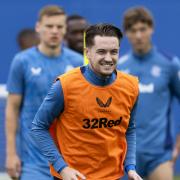 Scott Wright in Rangers training