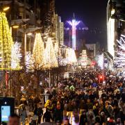 Christmas shoppers on Buchanan Street