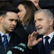 Graeme Souness with Rangers chief executive James Bisgrove