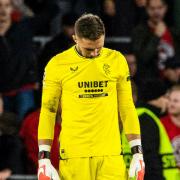 Jack Butland dejected after a Champions League play-off defeat versus PSV
