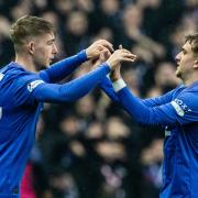 Robbie Fraser (left) has signed a new contract at Rangers