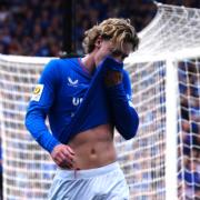 Todd Cantwell trudges off the Hampden Park pitch during the Scottish Cup final