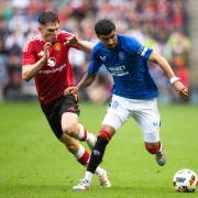 Jefte in pre-season action for Rangers